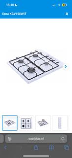 Etna kookplaat KGV158 WIT, Witgoed en Apparatuur, Kookplaten, Nieuw, Inductie, Vrijstaand, 4 kookzones