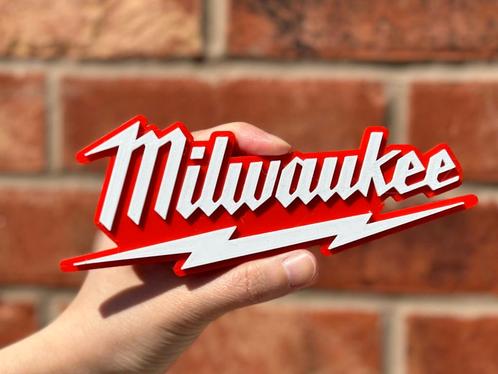 Milwaukee 3D logo, Doe-het-zelf en Verbouw, Gereedschap | Boormachines, Nieuw, 600 watt of meer, Verzenden