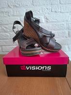 Donkergrijze sleehak / zomerschoen. Visions. Maat 40., Kleding | Dames, Schoenen, Nieuw, Visions, Grijs, Sandalen of Muiltjes