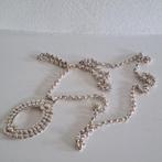 Zilveren Gesp vermaakt tot hanger aan een jasseron ketting, Overige voorstellingen, Ophalen of Verzenden, Zo goed als nieuw, Zilver