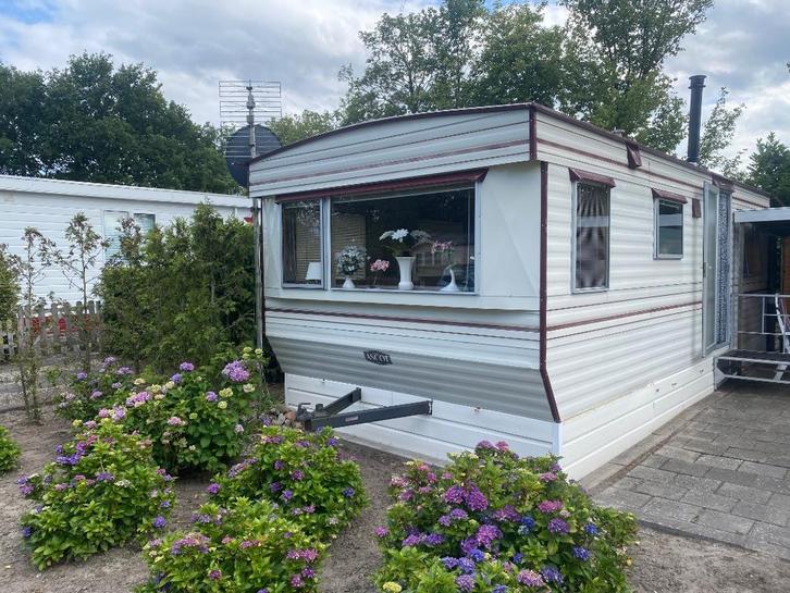 Mooie complete alu stacaravan 750x310 Ascot 1 grote slaapkam, Caravans en Kamperen, Stacaravans, tot en met 4, Ophalen