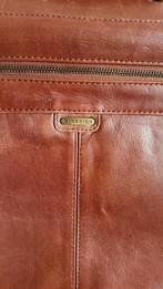Lederen Hide Sigh aktetas, Sieraden, Tassen en Uiterlijk, Tassen | Schoudertassen, Ophalen of Verzenden, Zo goed als nieuw, Bruin