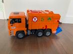 Bruder vuilniswagen met 2 vuilnisbakken, Ophalen of Verzenden, Zo goed als nieuw