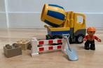 Duplo betonauto met werkman, schep en hek, Ophalen of Verzenden, Zo goed als nieuw, Duplo