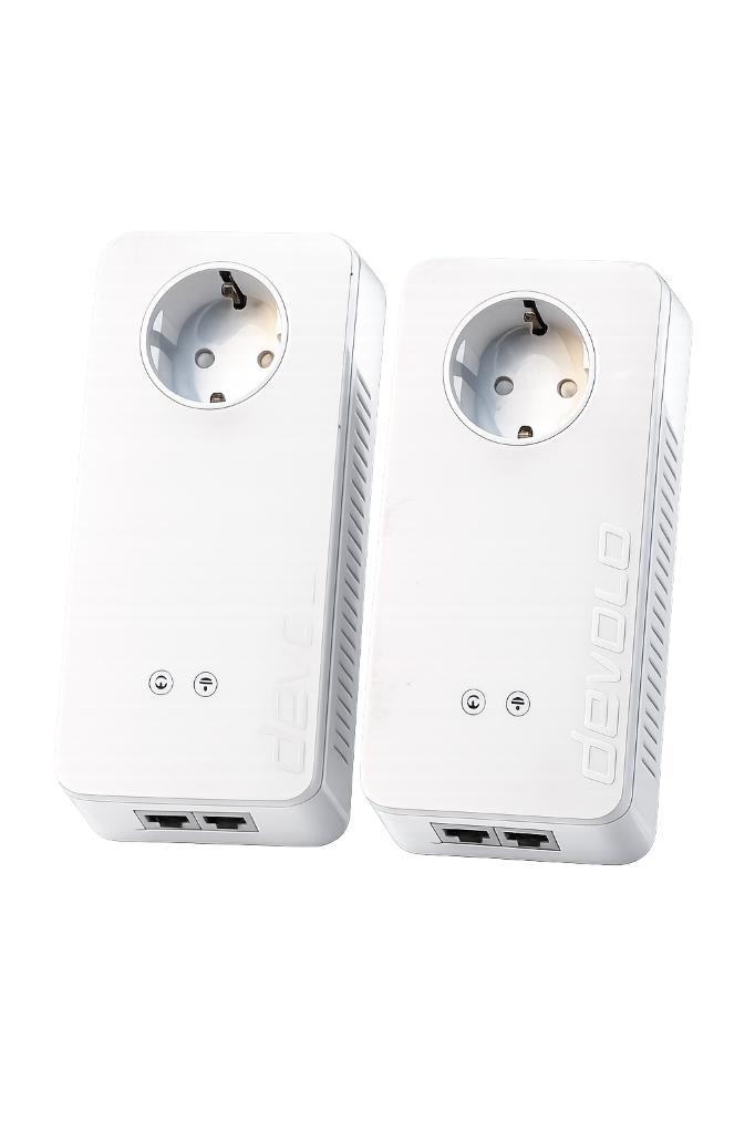Devolo dLAN 1200+ WiFi ac – Powerline adapters set (2 stuks), Computers en Software, Powerlines, Gebruikt, Ophalen of Verzenden