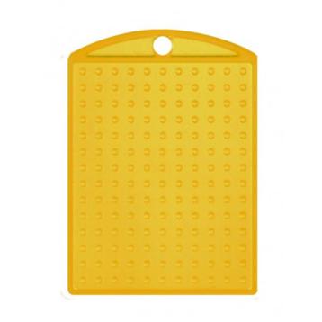 Pixelhobby medaillon plaatje transparant 3 x 4 cm geel beschikbaar voor biedingen