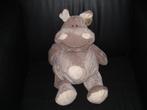 TIAMO NIJLPAARD HARRY THE HIPPO GROOT VELOURS GRIJS MET WIT, Ophalen of Verzenden, Nieuw, Overige typen