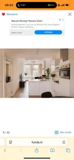 Witte nette ikea keuken met bar!, Huis en Inrichting, Keuken | Complete keukens, Ophalen of Verzenden, Zo goed als nieuw, Wit