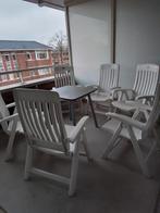 6 Kunststof  Hartman  tuinstoelen, Ophalen, Kunststof, Gebruikt, 6 zitplaatsen