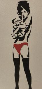 BANKSY : lithografie met certificaat, Antiek en Kunst, Kunst | Litho's en Zeefdrukken, Ophalen of Verzenden