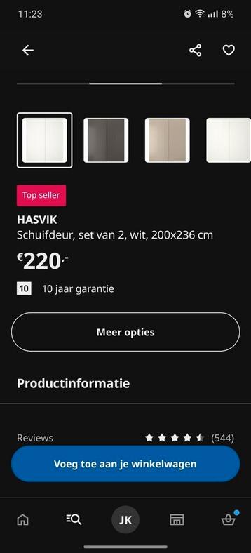 IKEA PAX schuifdeuren (HASVIK) - afbeelding 2