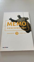 Memo geschiedenis 3 vmbo-kgt werkboek, Boeken, Schoolboeken, VMBO, Malmberg, Geschiedenis, Ophalen of Verzenden
