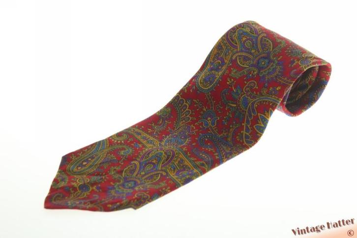 Vintage Zijden stropdas Gianni Versace rood geel blauw, Kleding | Heren, Stropdassen, Zo goed als nieuw, Met patroon, Rood, Ophalen of Verzenden