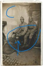 Evans motorcycle soldaten studio motor fotokaart, Verzamelen, Ansichtkaarten | Themakaarten, Ophalen of Verzenden, 1920 tot 1940