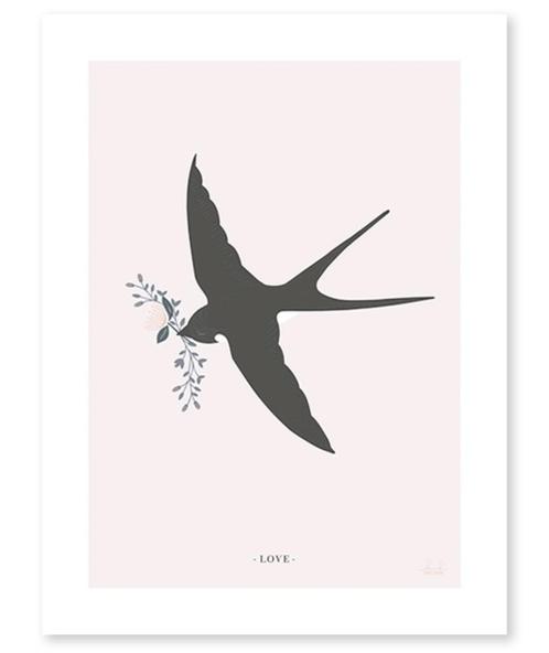 Kinderposter Muurposter Poster Zwaluw Lilipinso, Kinderen en Baby's, Kinderkamer | Inrichting en Decoratie, Nieuw, Wanddecoratie