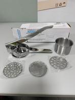 RVS Aardappelpers aardappel-pers met 3 Schijven Potato Ricer, Nieuw, Ophalen of Verzenden, H, H
