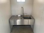 Horeca spoelbak 139x71, Ophalen, Gebruikt, Minder dan 100 cm, 50 tot 75 cm