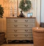 Oude landelijk brocante antieke Franse ladekast commode, Ophalen
