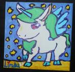 schilderij op doek eenhoorn 17, Ophalen of Verzenden