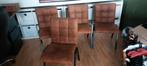 4 eetkamerstoelen cognac kleur, Ophalen