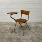 Vintage oud schoolbankje schoolstoel schooltafel, Ophalen, Gebruikt, Eén