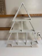 Houten kerstboom letterbak plankjes wit 60 hoog 1, Ophalen of Verzenden, Zo goed als nieuw