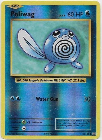 Evolutions,  Poliwag [reverse] 23/108 beschikbaar voor biedingen