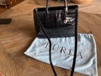 Furla, zwart lederen handtas, kleur zwart (zgan), Ophalen, Zo goed als nieuw, Zwart, Handtas