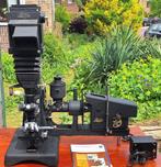 Microscoop Ernst Leitz Wetzlar Panphot met diverse lenzen, Audio, Tv en Foto, Optische apparatuur | Microscopen, Biologische microscoop