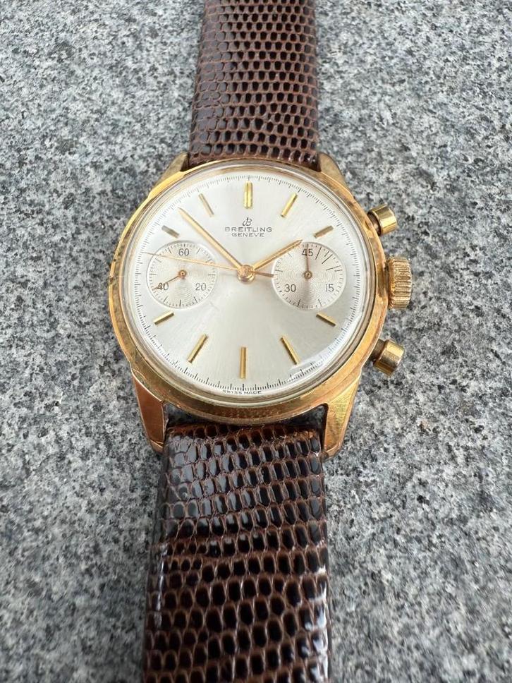 Vintage Breitling Geneve 1191 Chronograph -Venus 188 uurwerk, Sieraden, Tassen en Uiterlijk, Horloges | Antiek, Polshorloge, Breitling