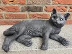 Betonnen Kat , lengte 43cm, Tuin en Terras, Tuinbeelden, Ophalen, Nieuw, Beton, Dierenbeeld