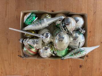 ZOLDEROPRUIMING kerstballen ‘bijzonder’ vintage glas 16 st beschikbaar voor biedingen