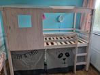 Kinderbed Ties halfhoogslaper, Ophalen, 85 tot 100 cm, Hoogslaper of Stapelbed, Zo goed als nieuw