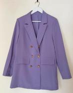 Mega leuke Lila blazer met gouden knoopjes maat M-L, Maat 38/40 (M), Paars, Ophalen of Verzenden, Zo goed als nieuw