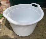 Tobbe kunststof teil met 2 handvaten grijs 60 liter, Ophalen, Zo goed als nieuw