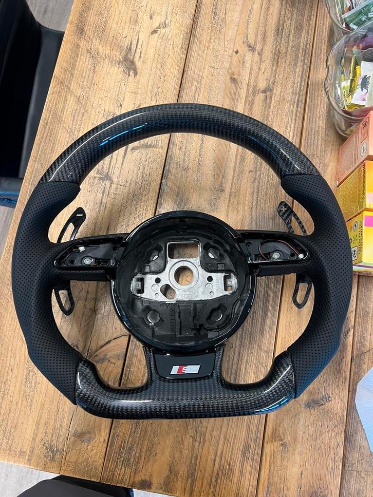 Audi Carbon Stuur A3 S3 RS 3 8V A6 S6 RS6 A7 S7 RS7, Auto-onderdelen, Dashboard en Schakelaars, Audi, Nieuw, Ophalen of Verzenden