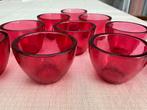 10 Rode Glazen Waxinelichthouders Jamie Oliver., Overige materialen, Nieuw, Ophalen of Verzenden, Rood