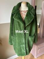Groene Bontjas - Maat XL, Kleding | Dames, Jassen | Winter, Ophalen of Verzenden, Zo goed als nieuw, Maat 46/48 (XL) of groter