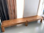 Eikenhouten lage bank, Huis en Inrichting, Ophalen, Gebruikt, Eikenhout, 200 cm of meer