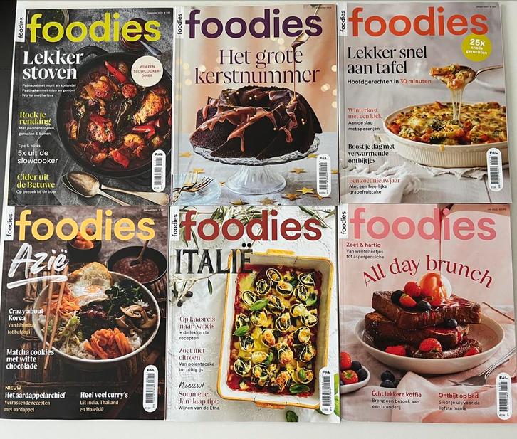 Foodies Culinair Tijdschrift 2024-2025 (11x), Boeken, Tijdschriften en Kranten, Zo goed als nieuw, Overige typen, Ophalen of Verzenden