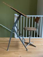 Tekentafel Friso Kramer Rietveld Reply + stoel, Ophalen of Verzenden, In hoogte verstelbaar, Gebruikt, Bureau