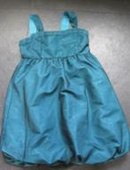 Prachtig groen blauw jurkje met organza , maatje 152, Ophalen, Zo goed als nieuw, Meisje, Jurk of Rok