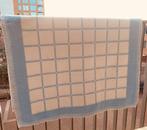 Blauw/wit, vintage dralon kinderdekentje, Goodnight, Ophalen, Zo goed als nieuw