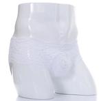 Heren witte kanten onderbroek / boxer transparante slip sexy, Kleding | Heren, Ondergoed, Verzenden, Wit, Boxer