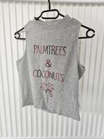 grijze crop top met tekst, Maat 38/40 (M), Groggy, Ophalen of Verzenden, Zonder mouw