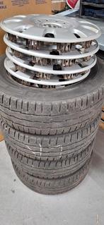 Complete set Michelin winterbanden met wieldoppen, Ophalen, 16 inch, Banden en Velgen, Bestelwagen