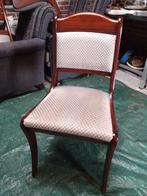 6 noten houten eetkamerstoelen, Ophalen, Bruin, Zo goed als nieuw, Noten