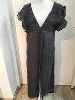 M.A.B.E zwart katoen strandjurkje mt M, Maat 38/40 (M), Verzenden, Zwart, Zo goed als nieuw