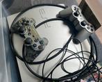 PS3 zilvere editie (500gb), Met 2 controllers, Ophalen of Verzenden, Zo goed als nieuw, 500 GB