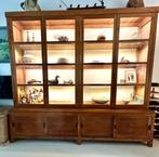 Large Indonesian Vitrine Display Cupboard, Antiek en Kunst, Ophalen